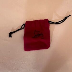 Christian Louboutin Red Velvet Cosmetic Bag